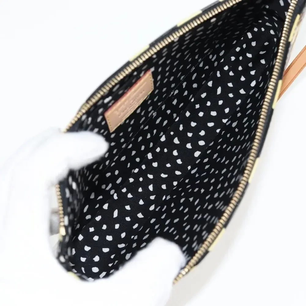 Louis Vuitton Monogram Vernis Yayoi Kusama Pochette Accessoires Pouch Black